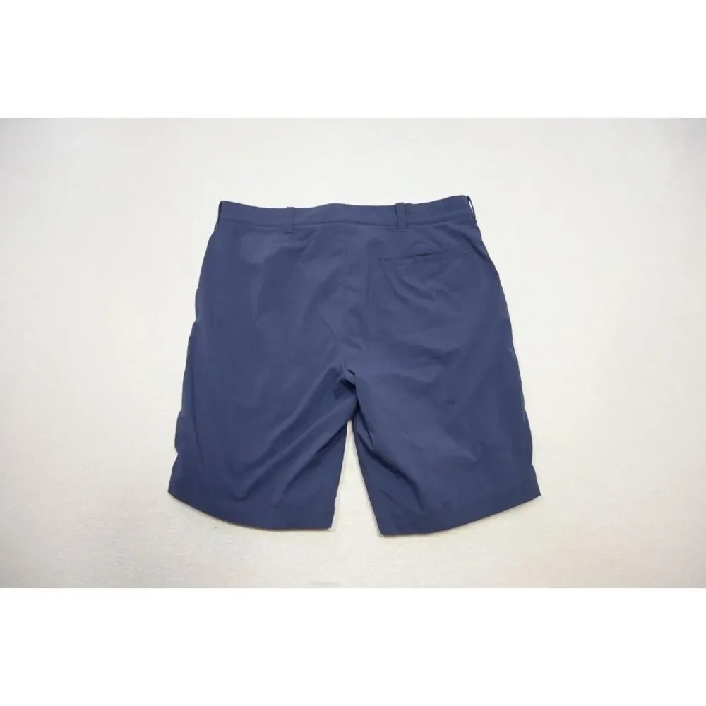 J Crew Flex Gramercy Golf Shorts Stretch Blue Flat Athletic Wicking Mens Size 31
